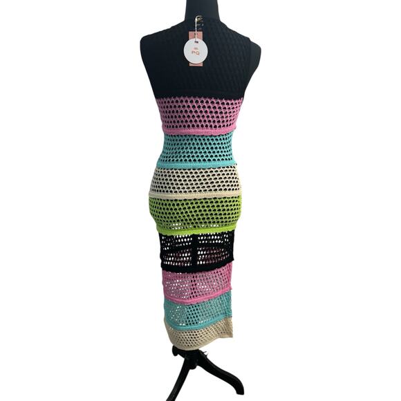 NWT! PQ Swim Midnight Perry Crochet Knit Maxi Dress  - Size XS/S - Picture 6 of 9